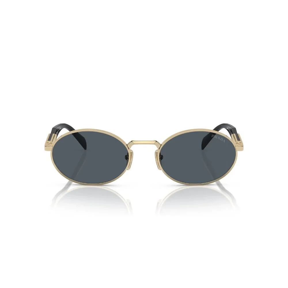 Prada Sunglasses Sunnies PR 65ZS ZVN09T Pale gold 55-20-140 Metal Front - Picture 3 of 14